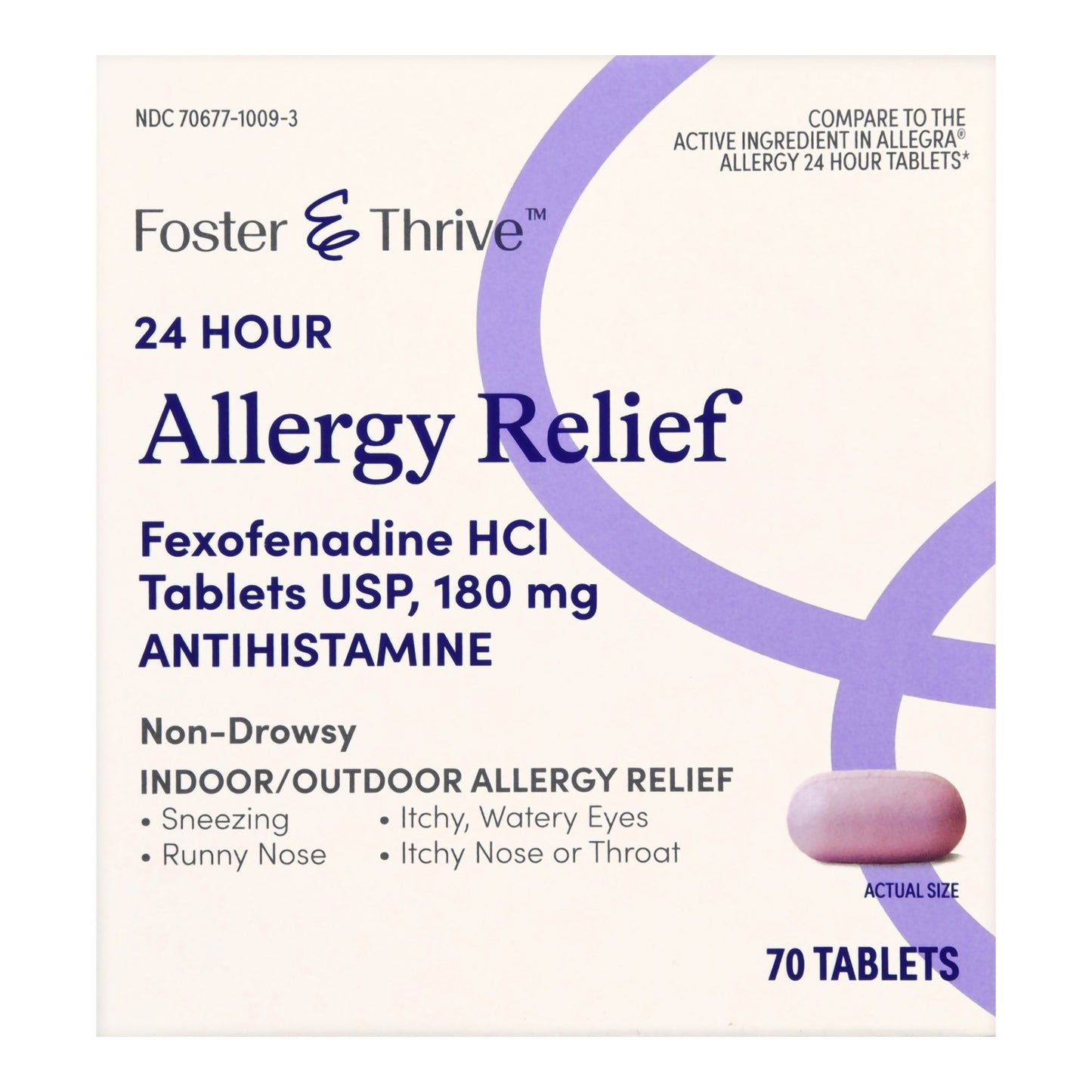 FEXOFENADINE HCL, TAB FT 180MG