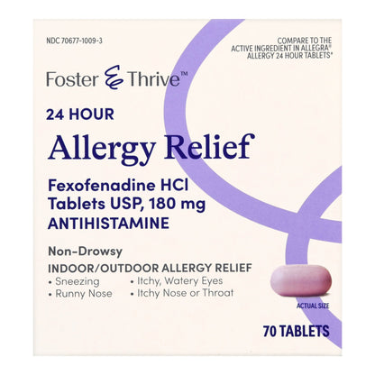 FEXOFENADINE HCL, TAB FT 180MG