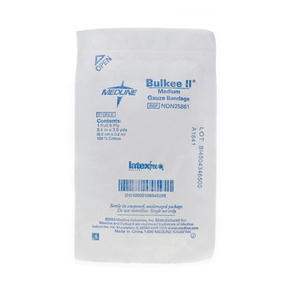 GAUZE, BULKEE II RL 3 1/4"X3"STR LF MED