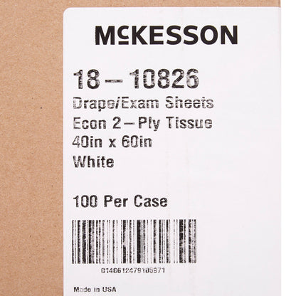 SHEET, DRAPE 2PLY ECON WHT 40X60
