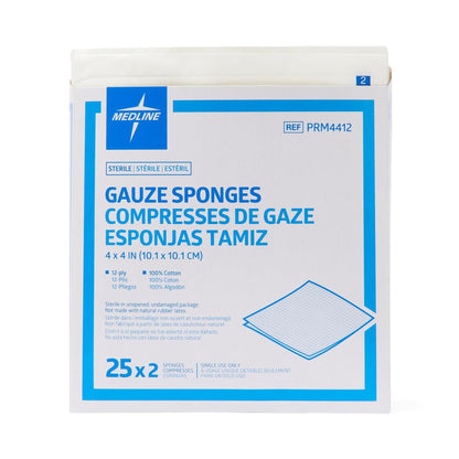 GAUZE, SPNG CARING STR 4X4 12PLY