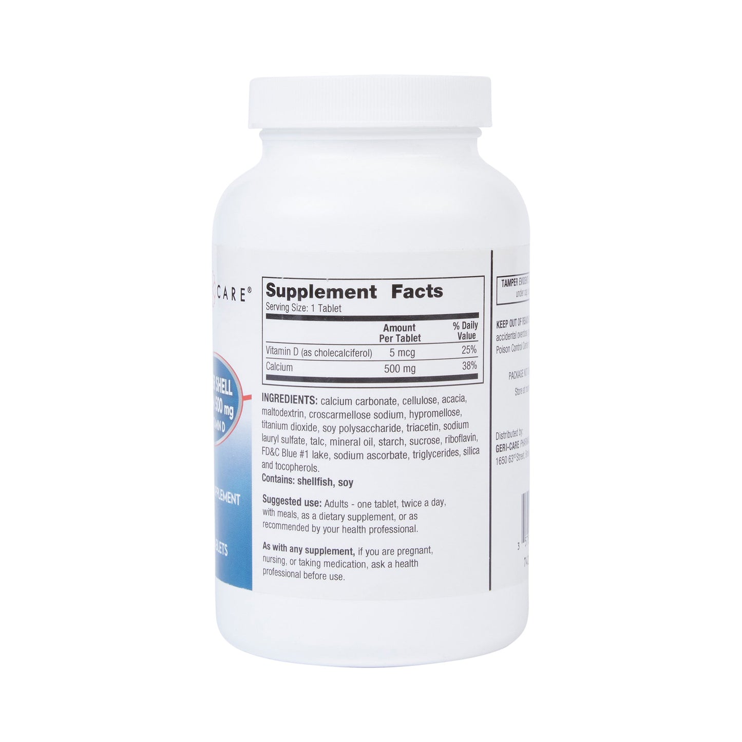 OYSTER SHELL CALCIUM, TAB 500MG +VITMN D3 200IU
