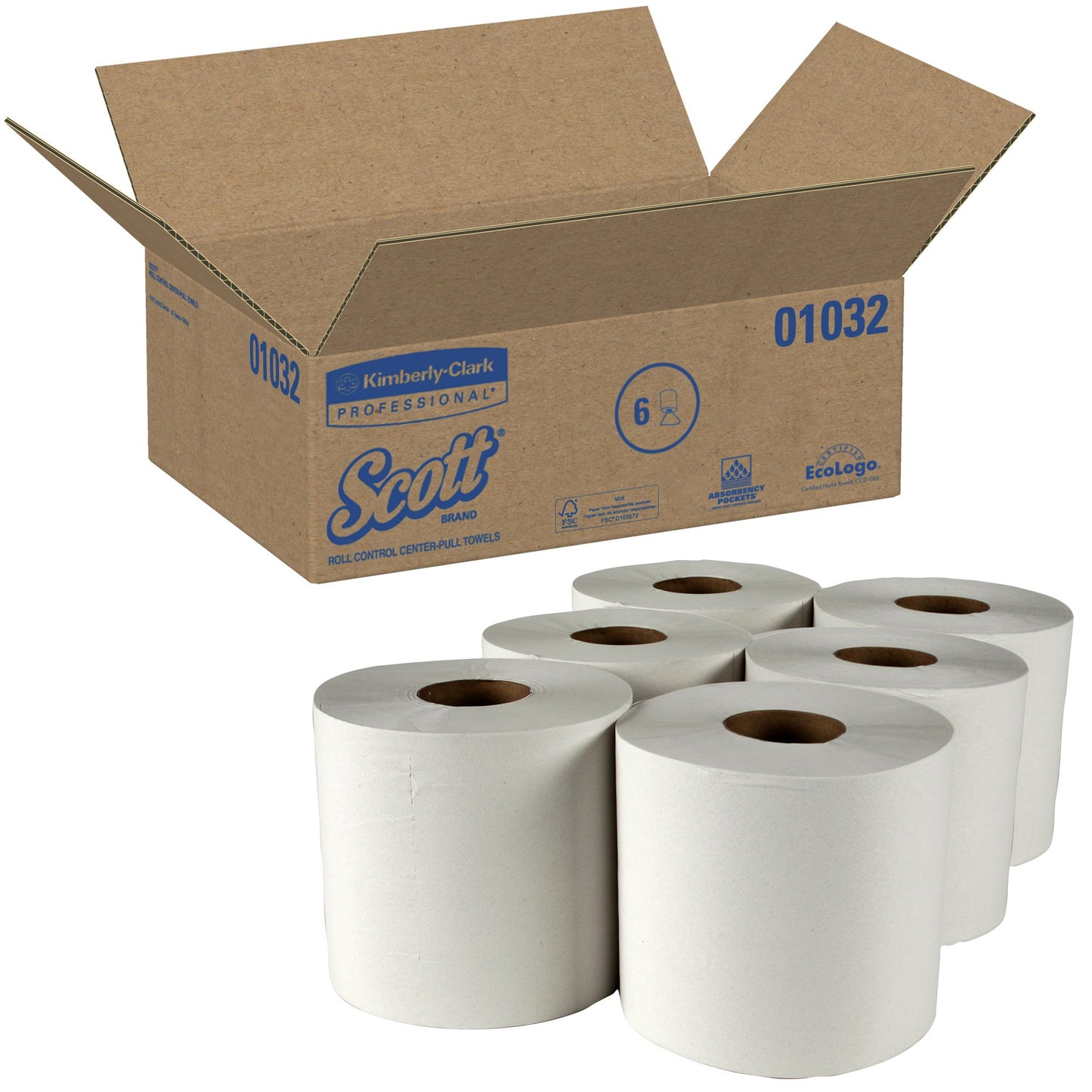 TOWEL, SCOTT PAPER CTR PULL WHT