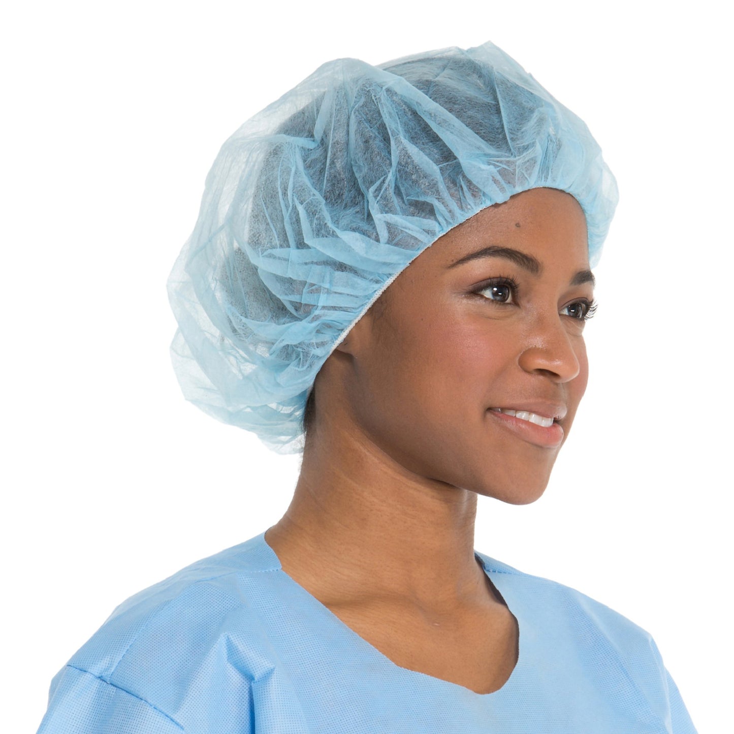 CAP, BOUFFANT BLU LG