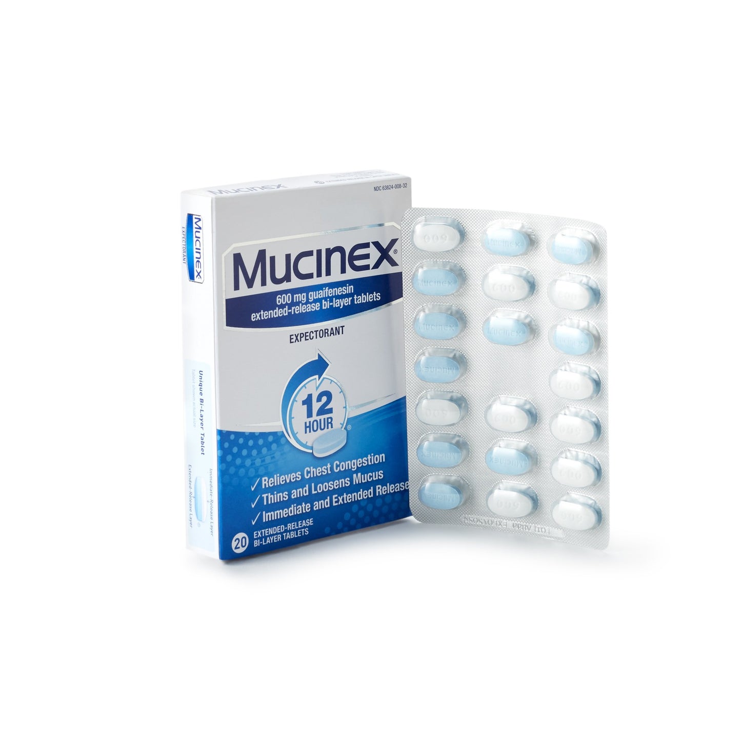 MUCINEX, TAB ER 600MG