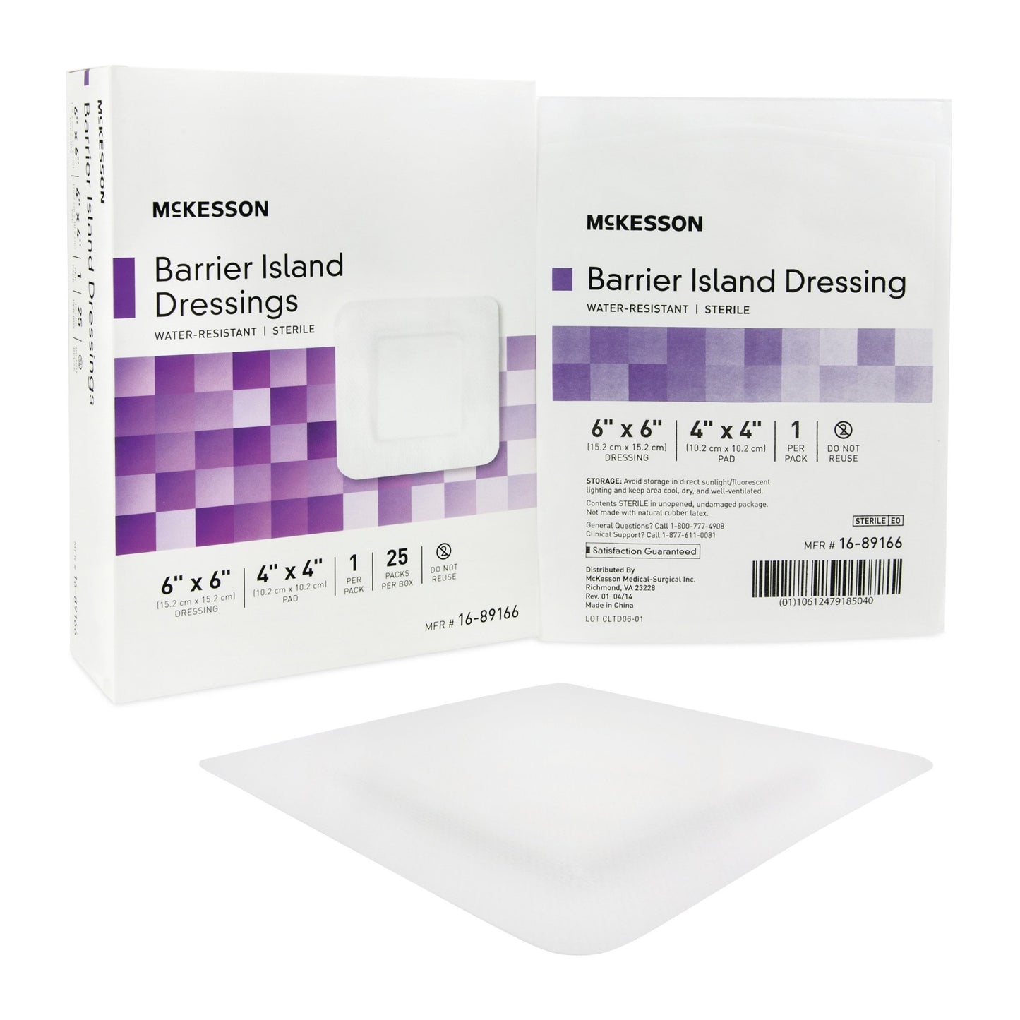 DRESSING, ISLAND BARR COMPOSITE STR WTRPRF 6X6