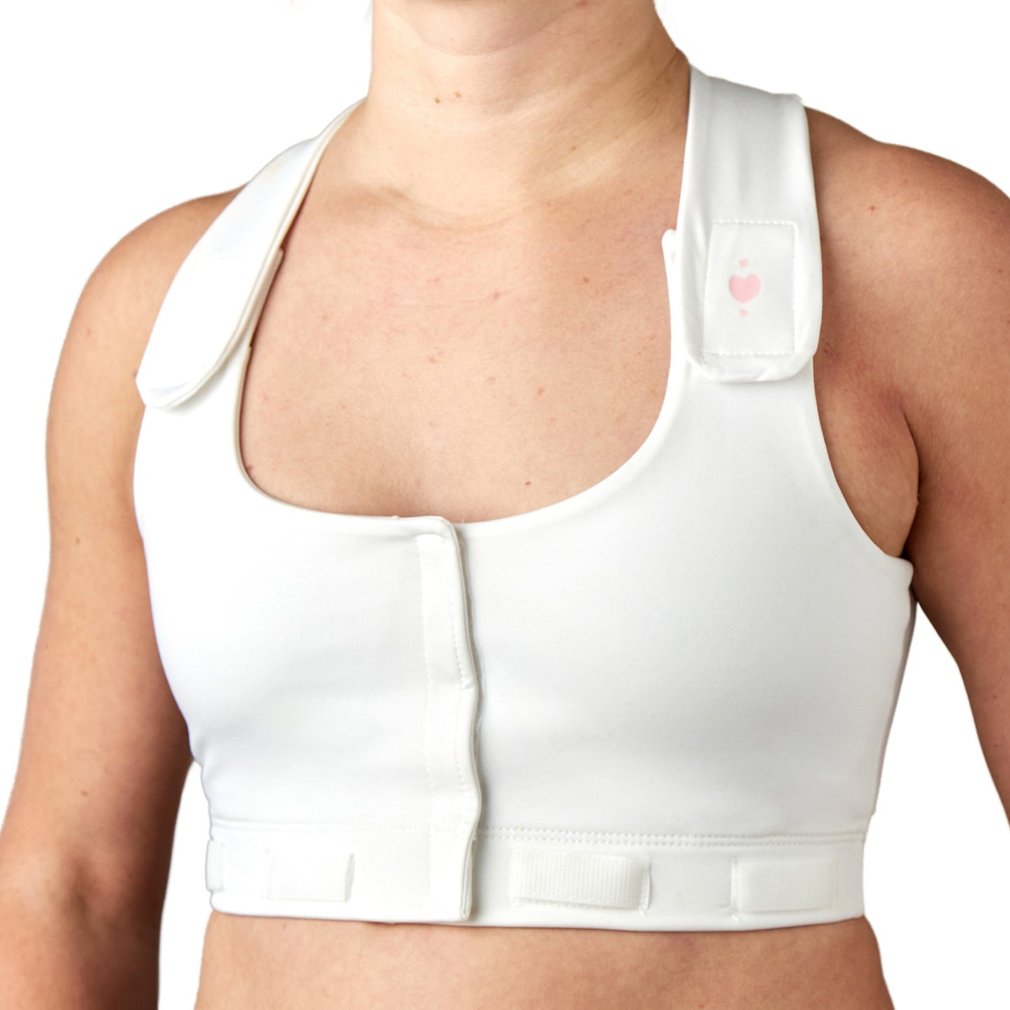 BRA, PST-OP LARISSA W/PCKT PUFF DRN TAB WHT XSM