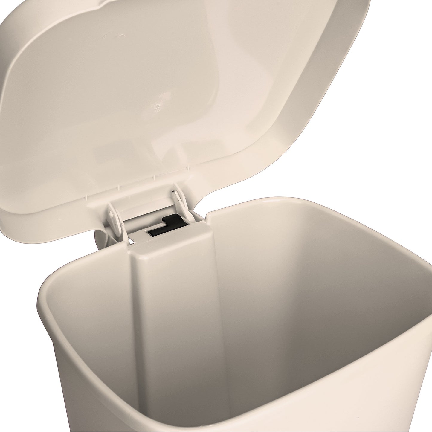 WASTECAN, STEP-ON RECTGL PLASBGE 32QT