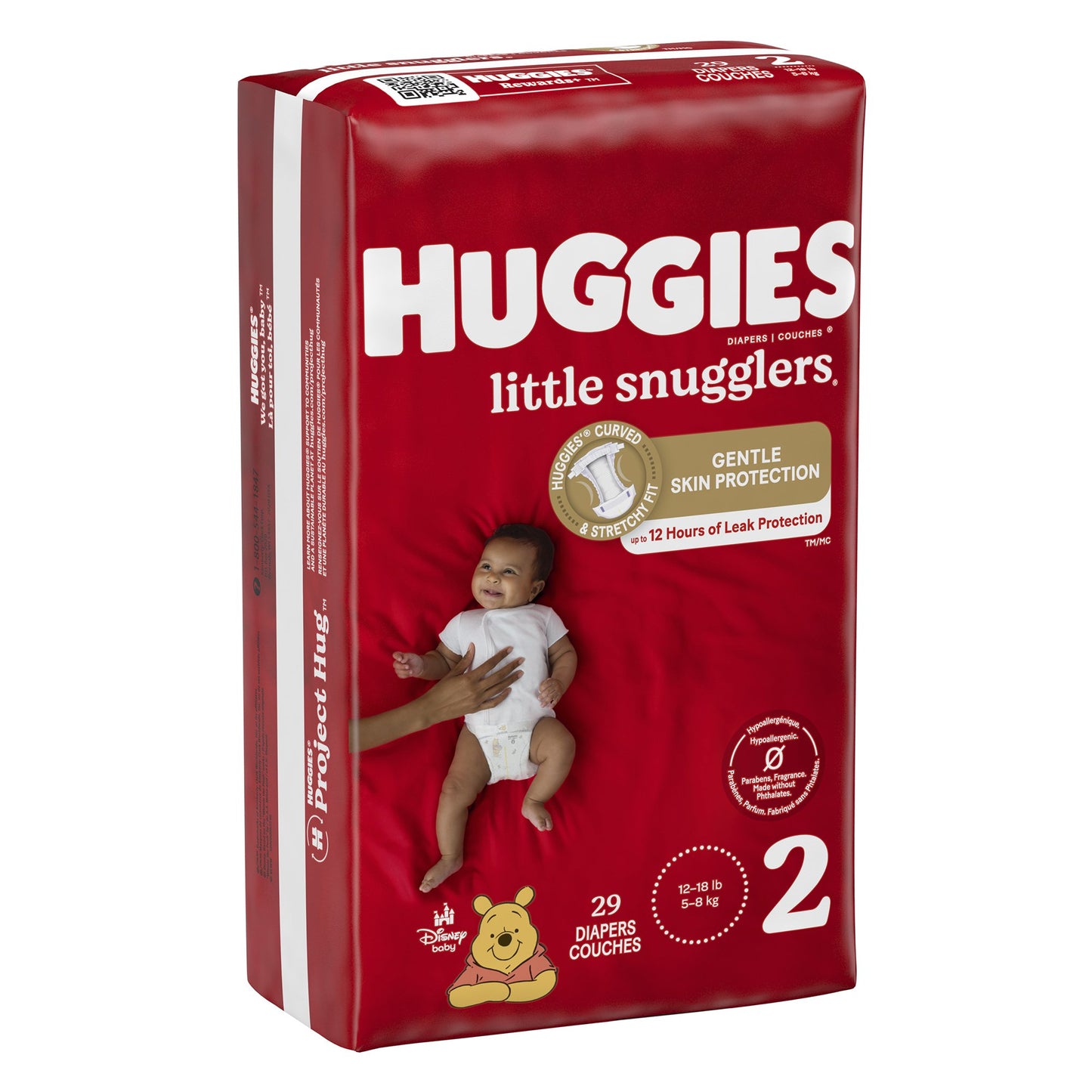 DIAPER, HUGGIES LITTLE SNUGGLERS JUMBO SZ2