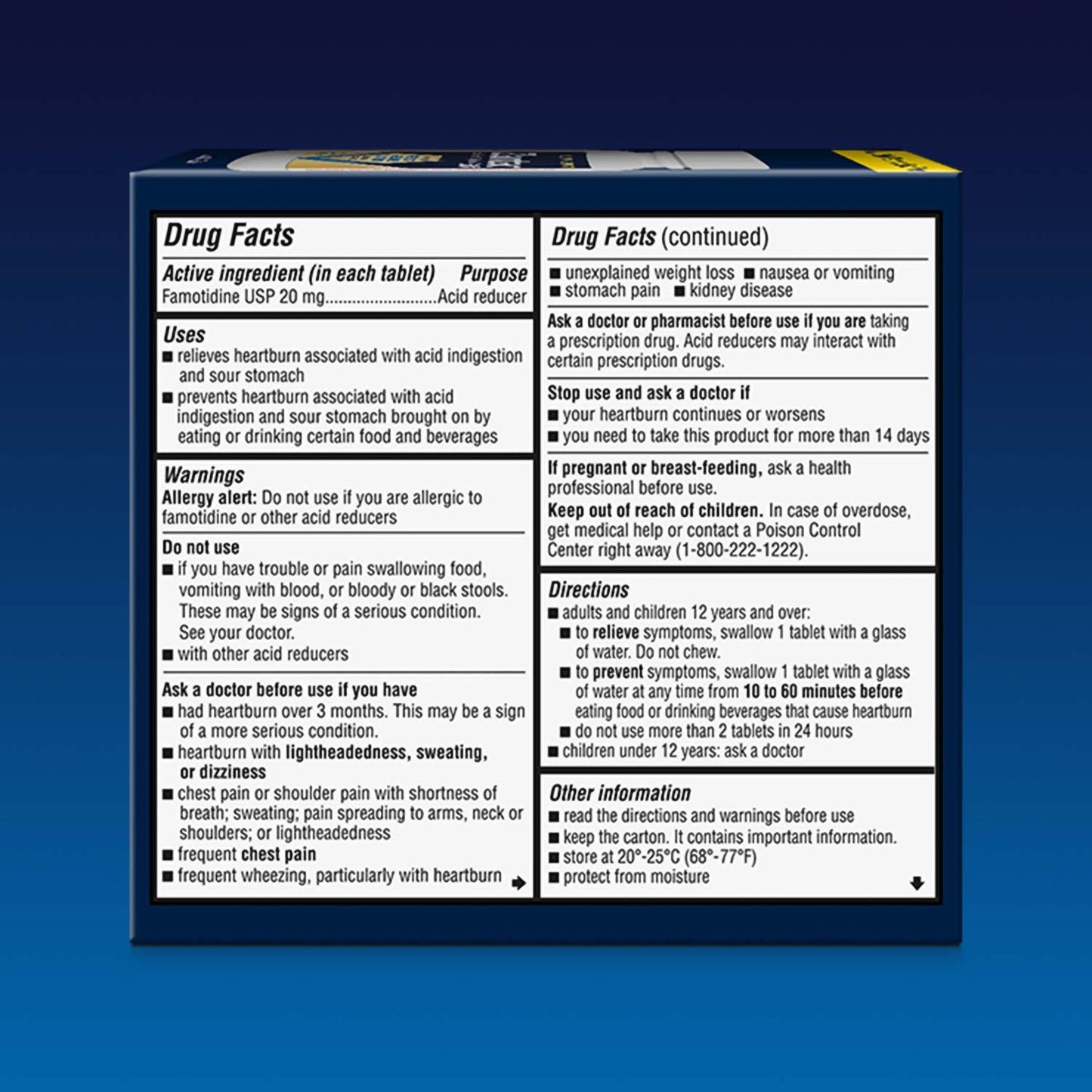 ZANTAC, TAB MAXIMUM STRENGTH 20MG