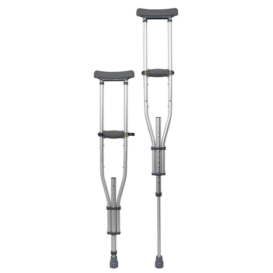 CRUTCH, UNDERARM ADJ ALUM UNIV38.5"-62.5"