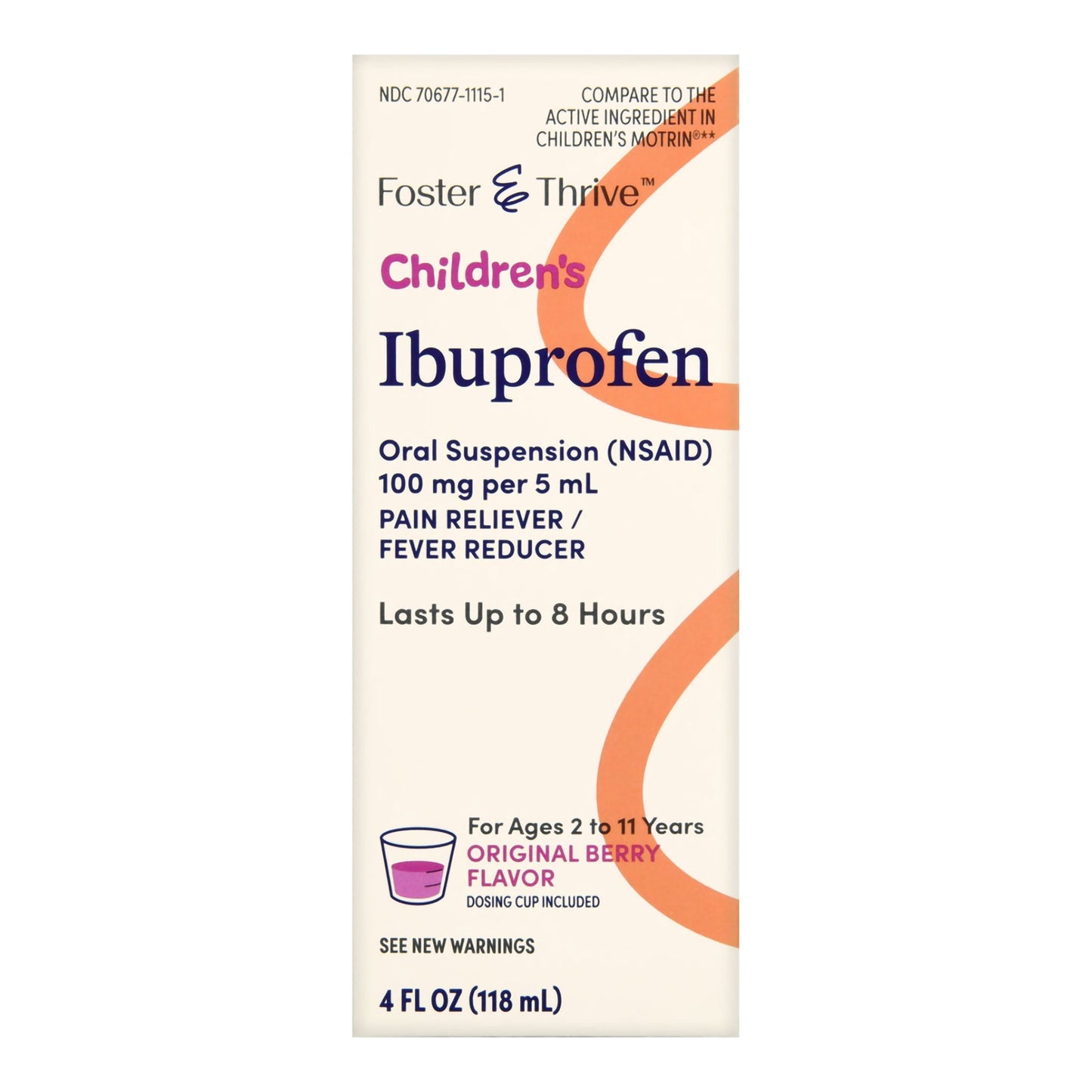 IBUPROFEN, SUSPN ORAL FT CHLDBERRY 4OZ