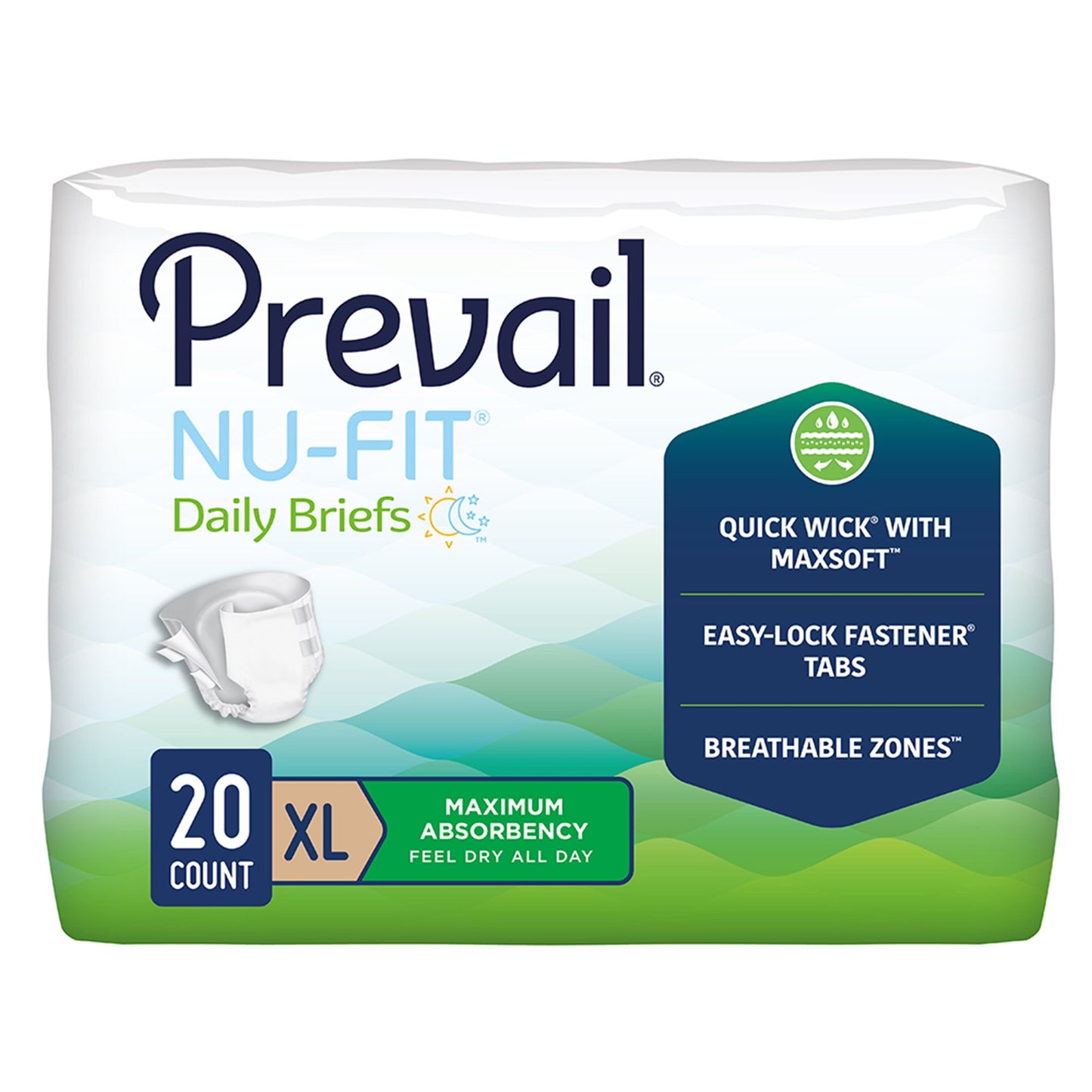 BRIEF, PREVAIL NUFIT MAX ABSRBADLT XLG