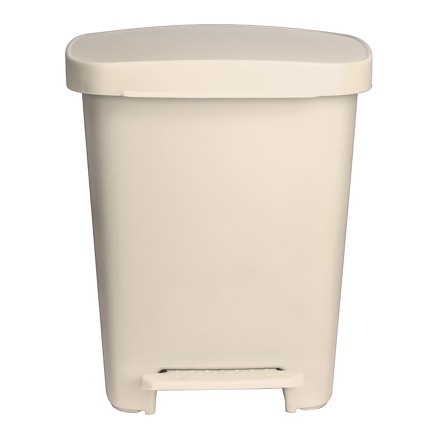 WASTECAN, STEP-ON RECTGL PLASBGE 32QT