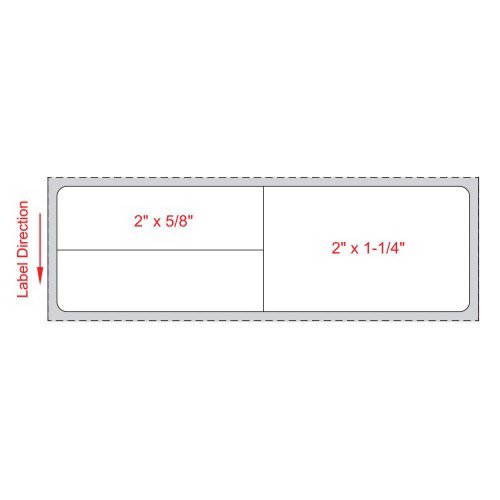 LABEL, LAB DIRECT THERMAL MEDITEC 4X1/25"