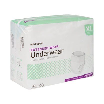 UNDERWEAR, EXTENDED WEAR XLG 58-68