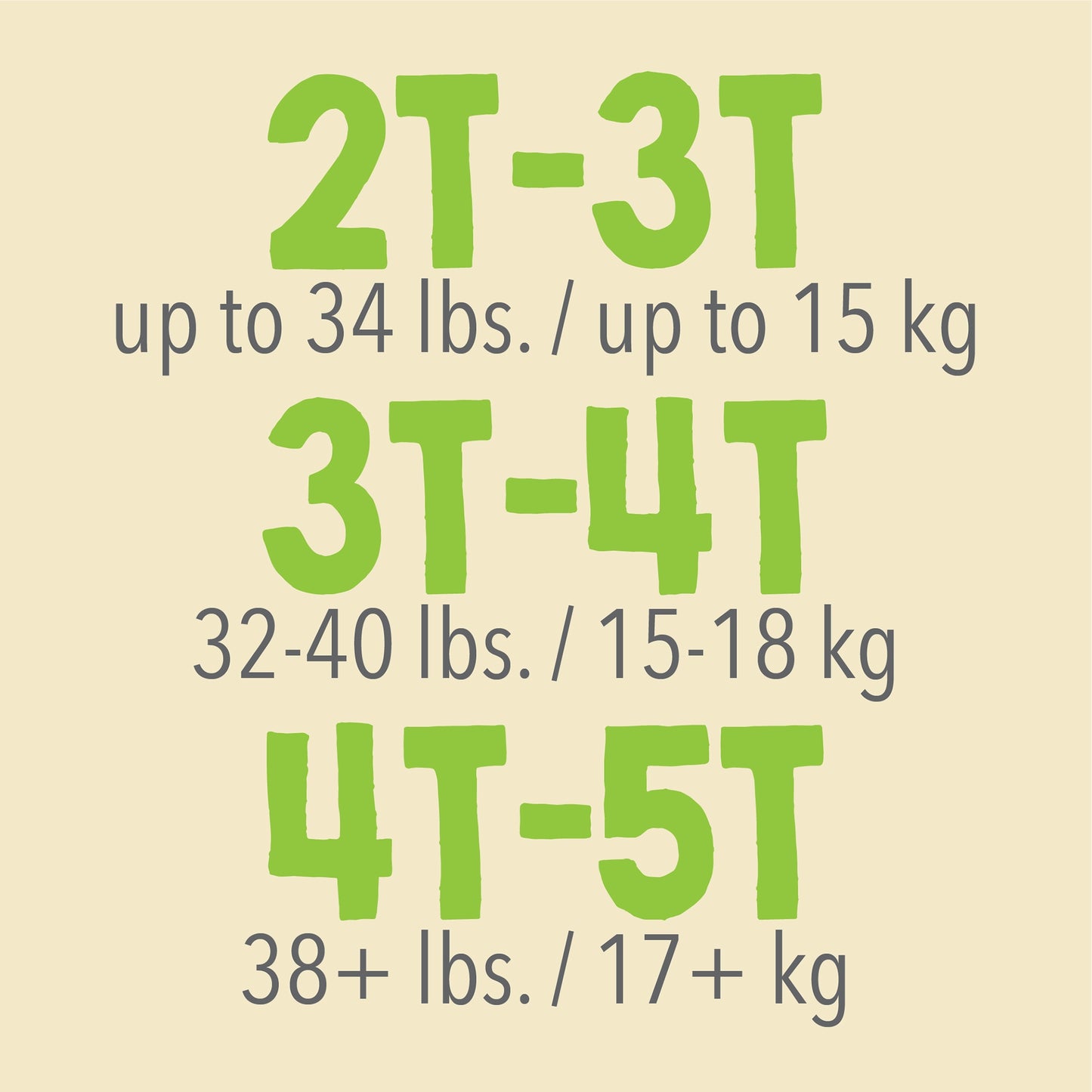 DIAPER, INCONT CUTIE PANTS LG3-4T