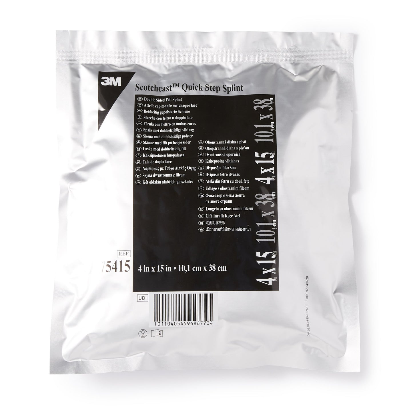 SPLINT, FIBERGLASS PADDED QUICKSTEP 4"X15"