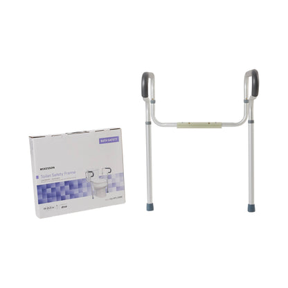 FRAME, TOILET SFTY W/WATERFALLARMREST 19-23.5"