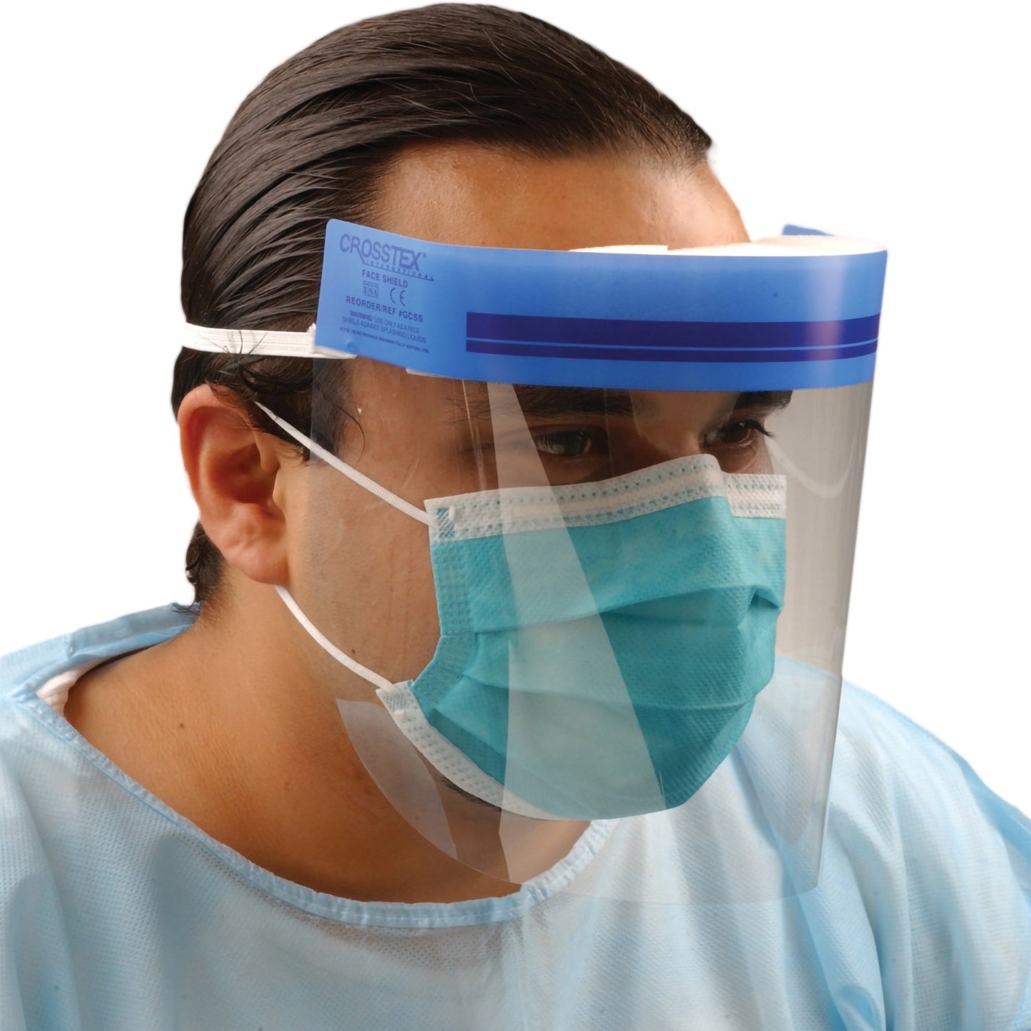SHIELD, FACE FULL LNTH 1 1/2"FOAM HD BAND