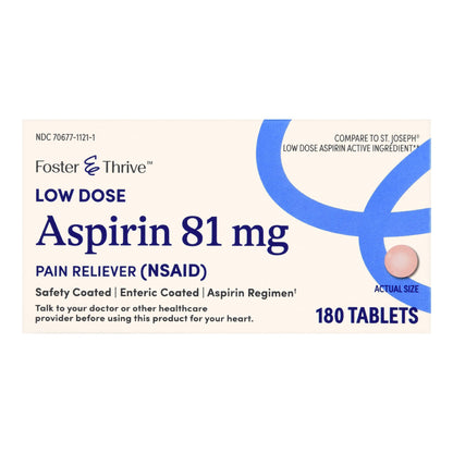 ASPIRIN EC, TAB FT SM LOW STRNTH81MG