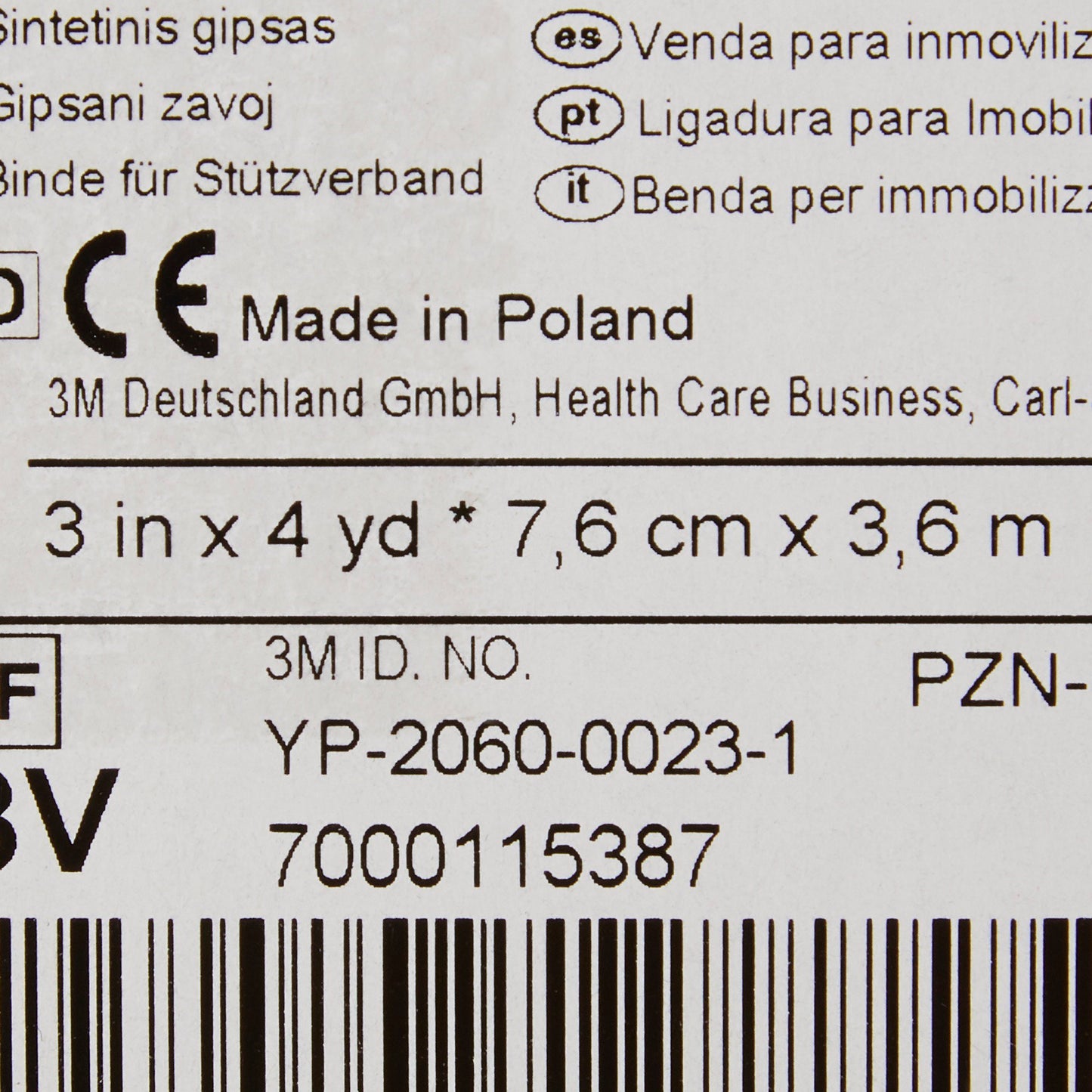 TAPE, CAST SCOTCHCAST 3"X4YDSBRT GRN
