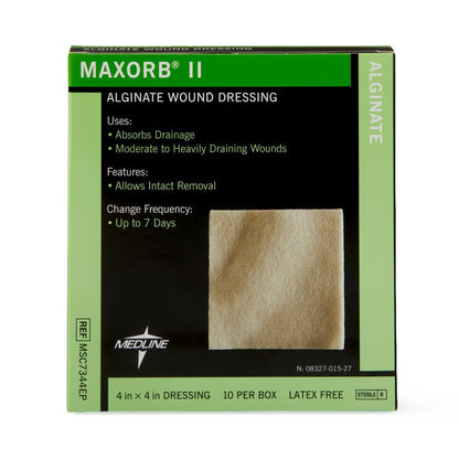 DRESSING, MAXORB II ALGINATE 4"X4"