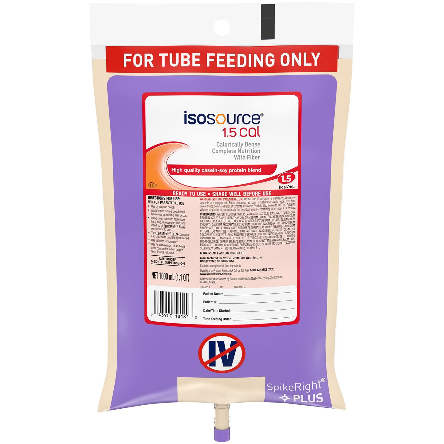ISOSOURCE 1.5, CLSD SYSTEM 1000ML
