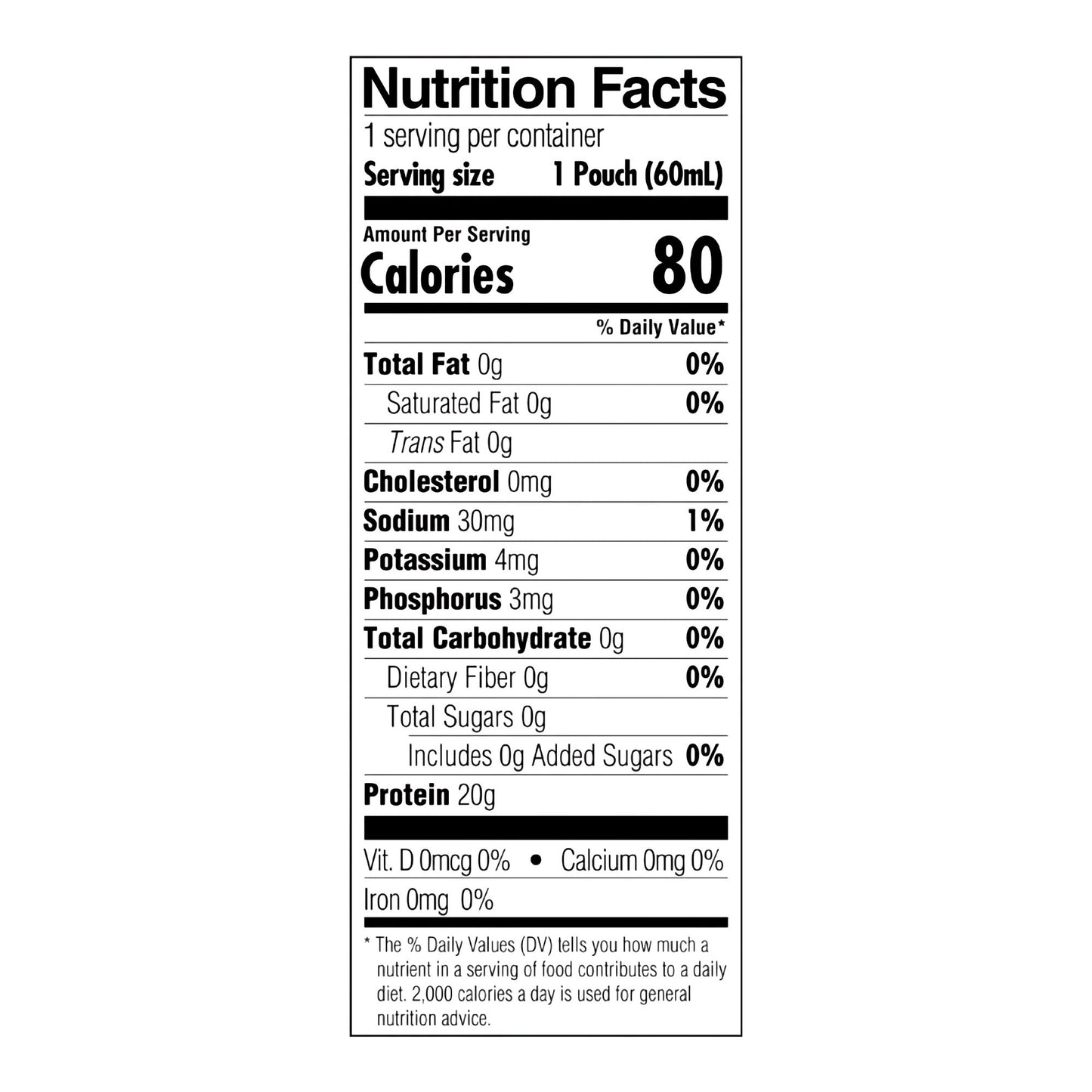 SUPPLEMENT, PROTEIN PROSOURCETF20 PCH 60ML