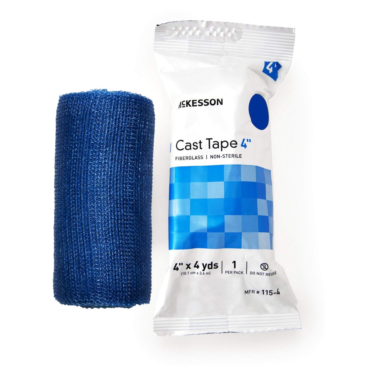 TAPE, CAST BLU LF 4"X4YDS