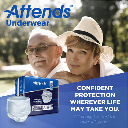 UNDERWEAR, INCONT OVERNIGHT SUPER+ LG