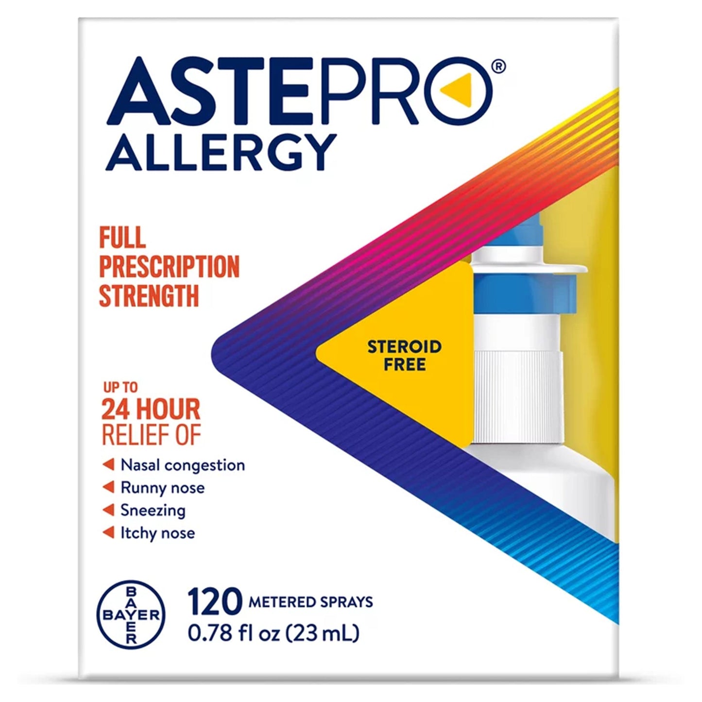ASTEPRO ALLERGY, SPR NASAL 205.MCG 120METERED SPRAYS