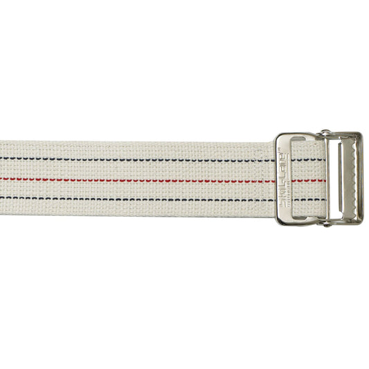 BELT, GAIT BARIATRIC W/METAL BUKLE WHT 72" SKLCRE