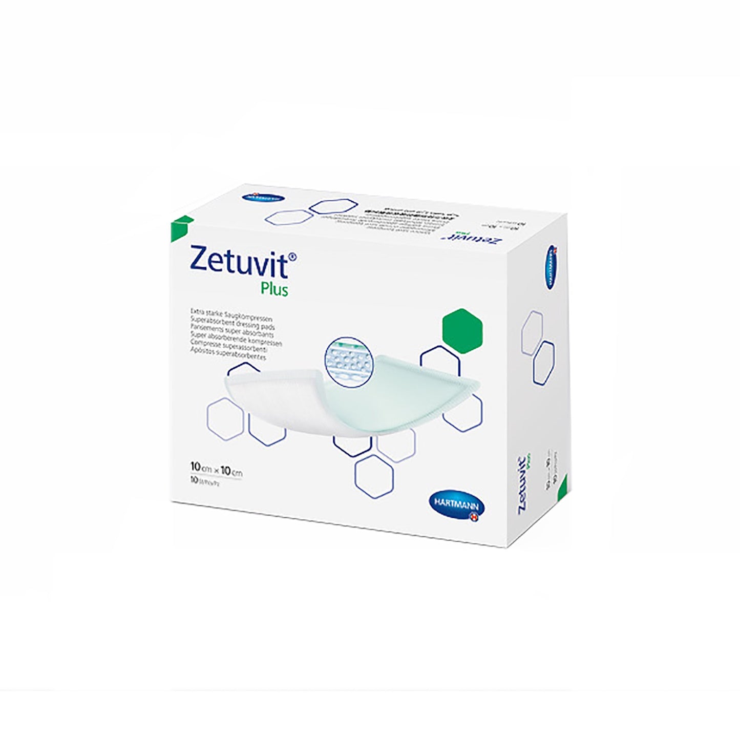 DRESSING, WOUND ZETUVIT PLUS W/SAP 4"X4"