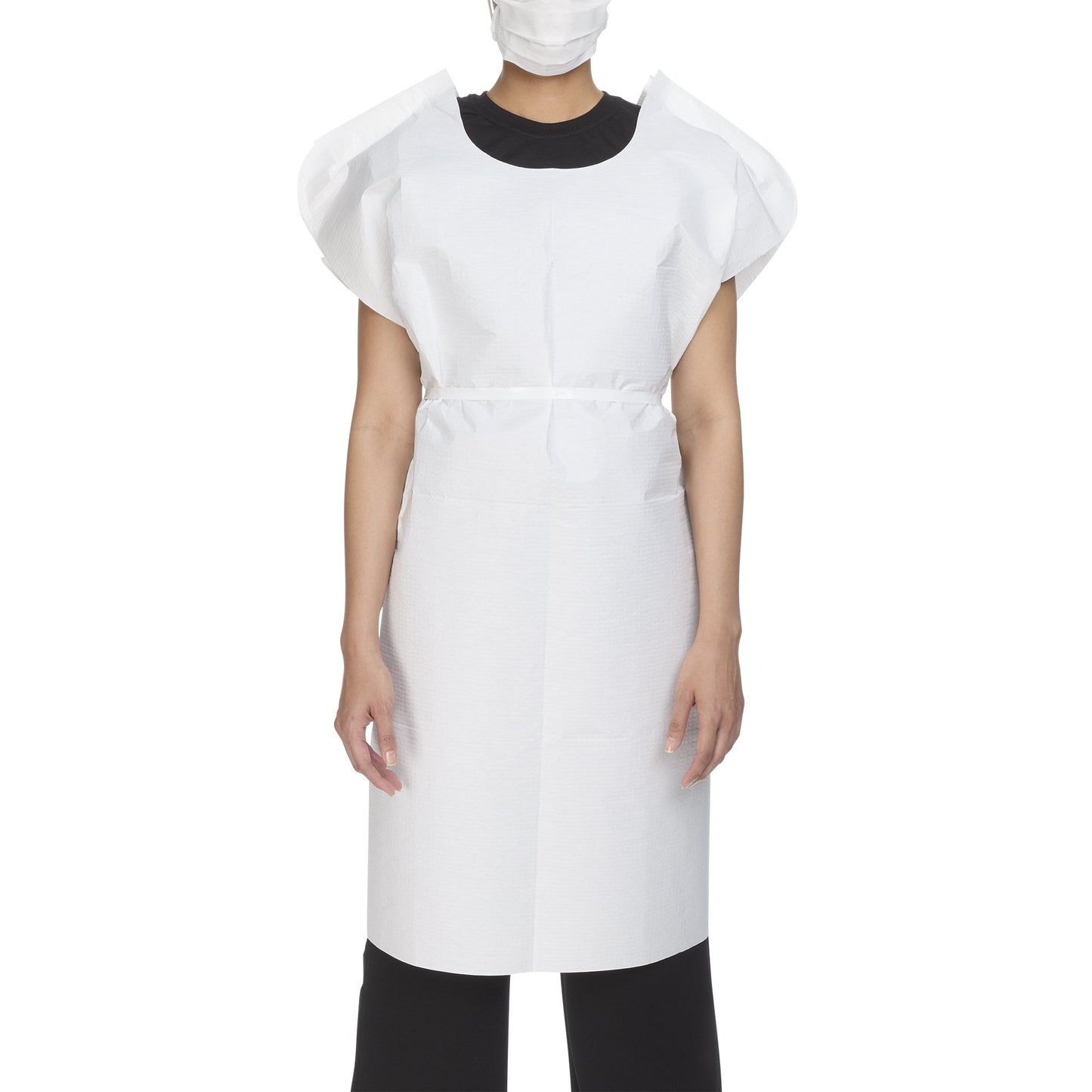 GOWN, EXAM T/P/T WHT 30X42