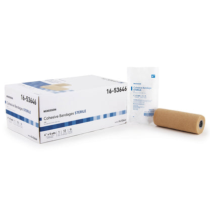 BANDAGE, COHESIVE STR LF TAN 6"