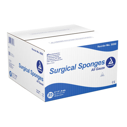 SPONGE, GAUZE 8PLY 2"X2" N/S