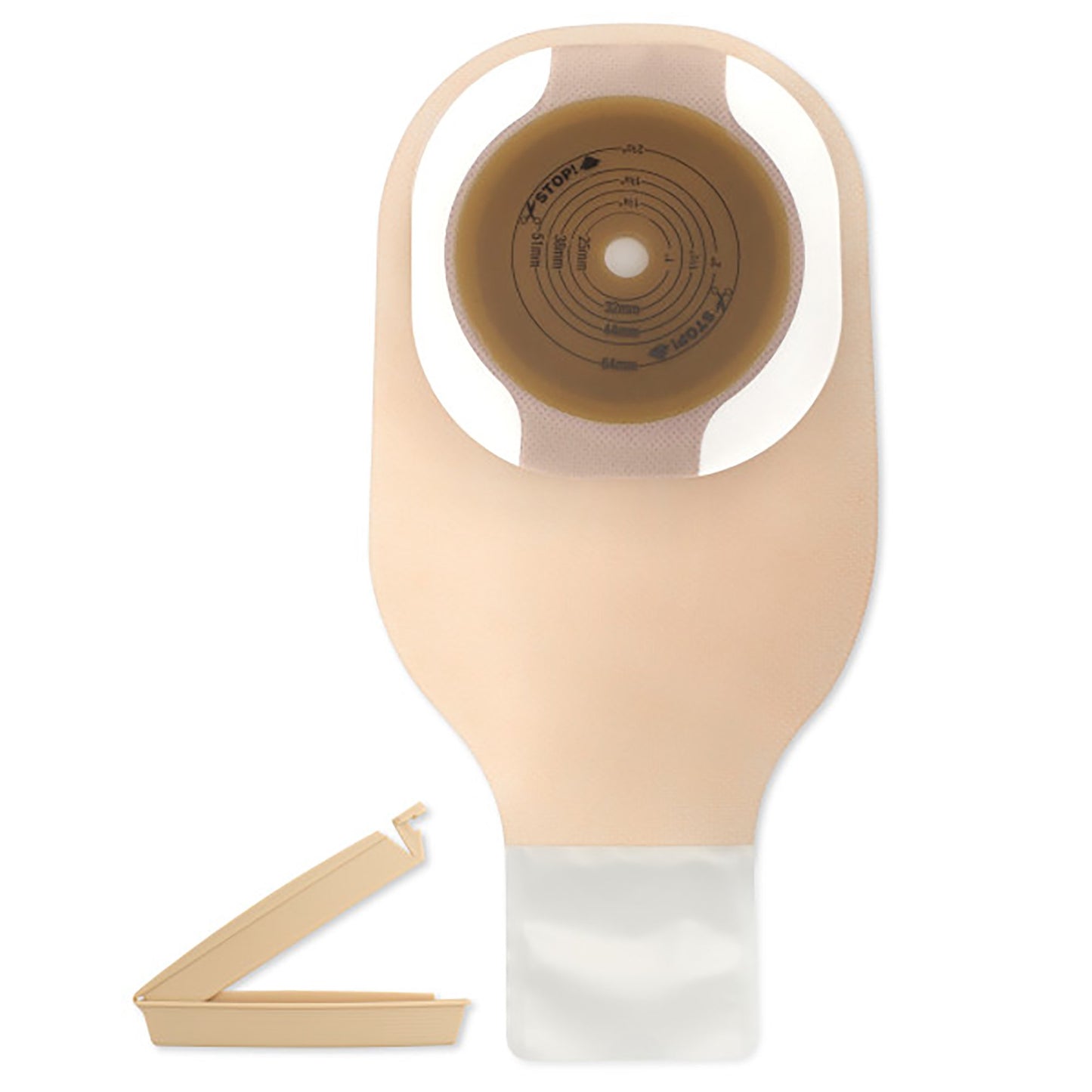 POUCH DRAIN 1PC CUT/FIT 2.5"HOLSTR