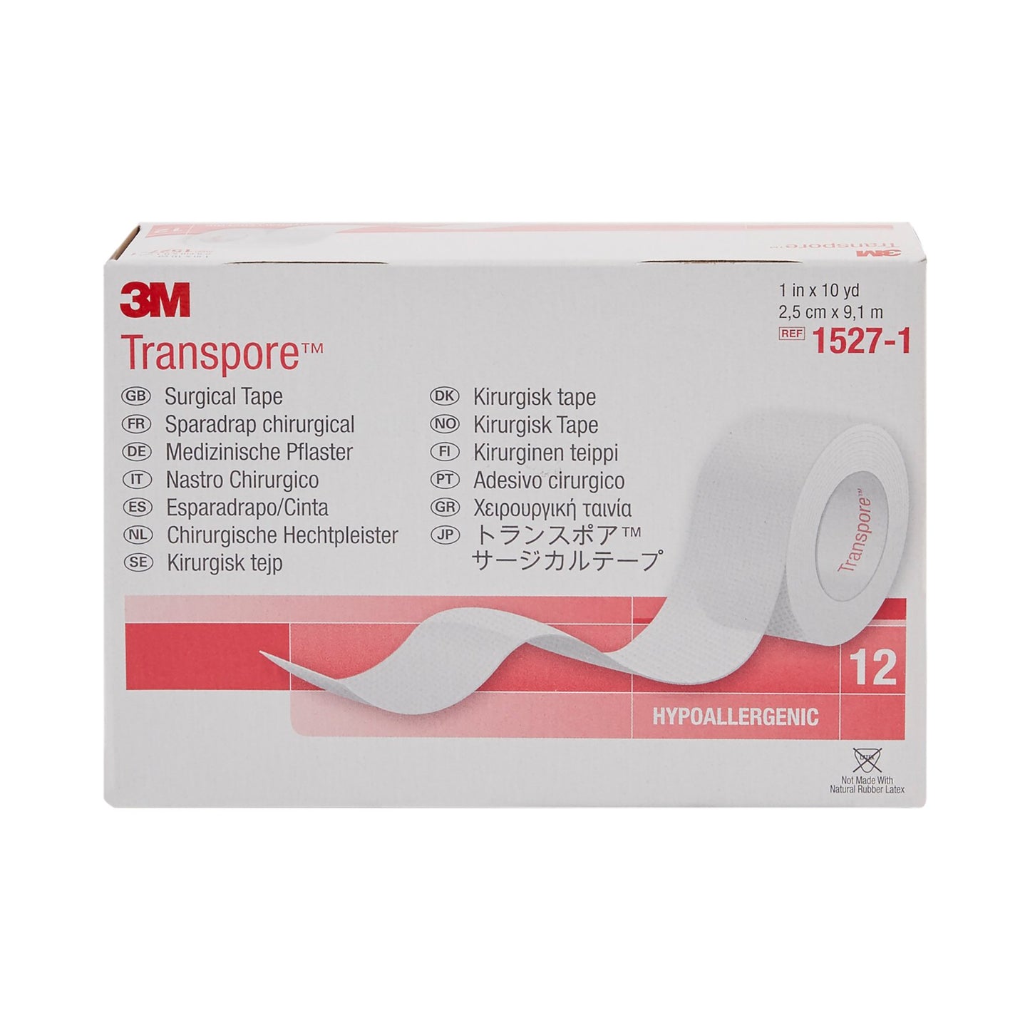 TAPE, ADHSV TRANSPORE 1"X10YDS