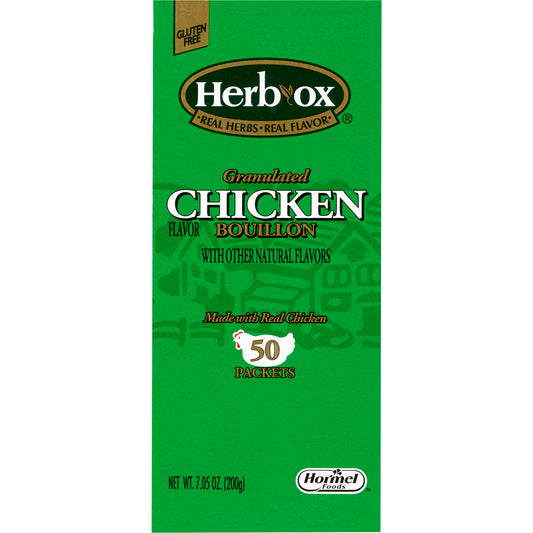 BROTH, CHICKEN BOUILLON GLUTENFREE HERBOX
