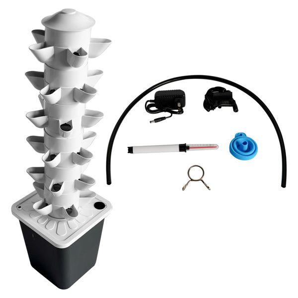 Black Hydroponic Planting System