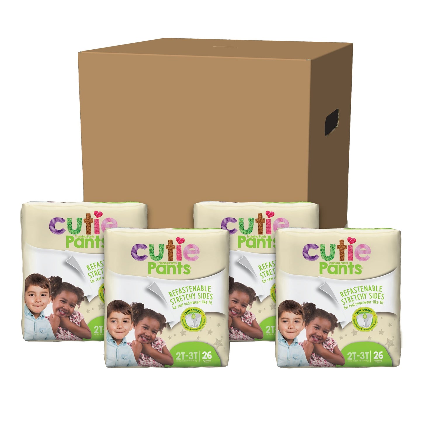 DIAPER, INCONT CUTIE PANTS MED2-3T