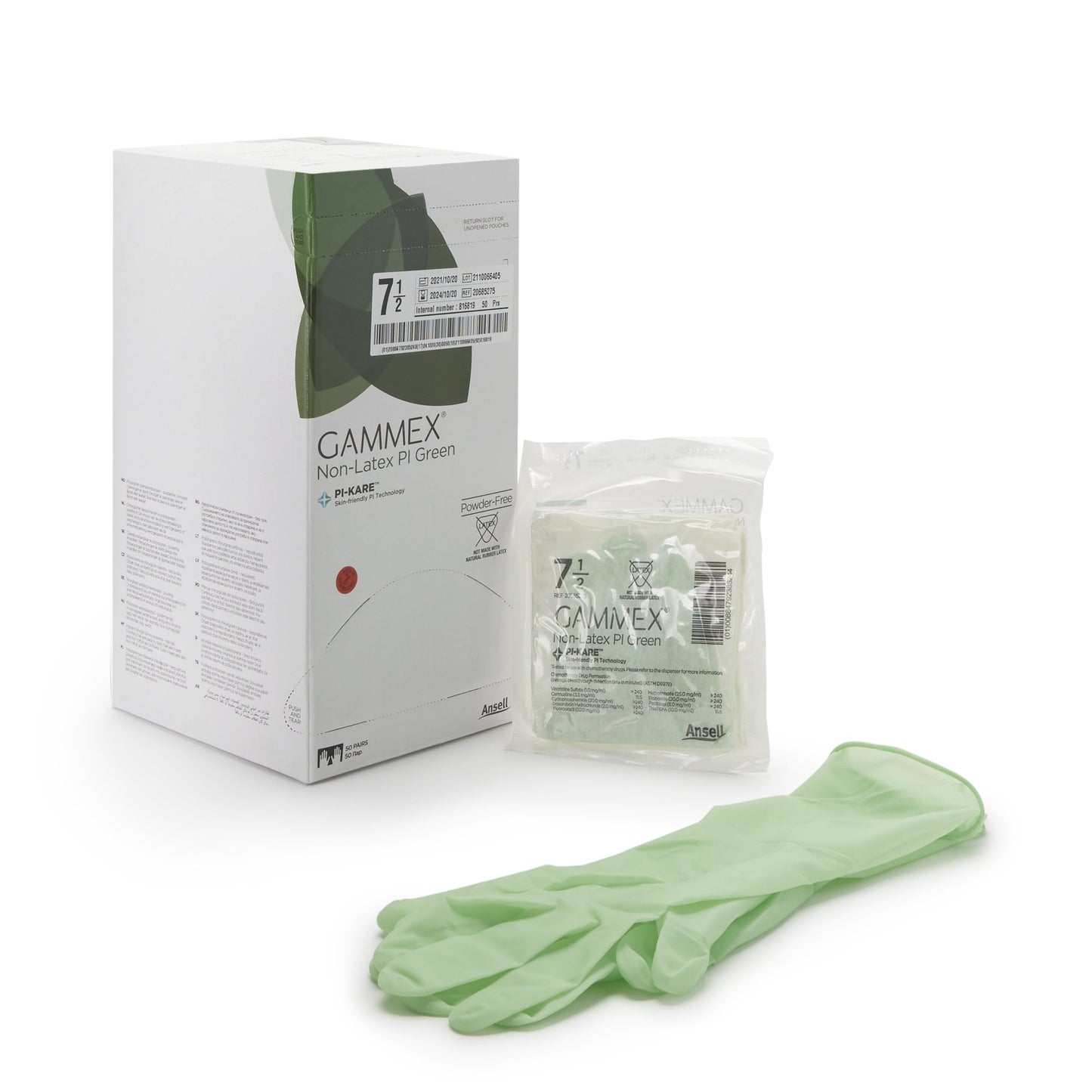 GLOVE, SURG PLYISO 7.5 STR2 SMTH CHEMO