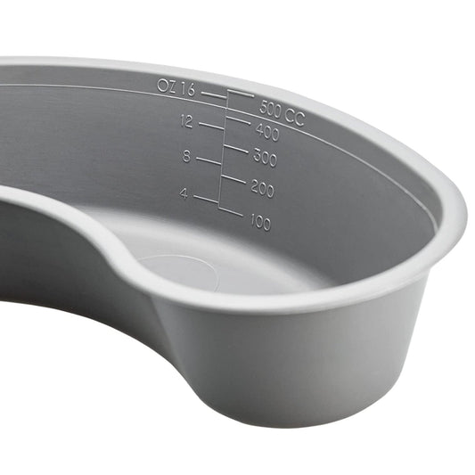 BASIN, EMESIS SINGLE PATIENT USE PLAS GRY 9"