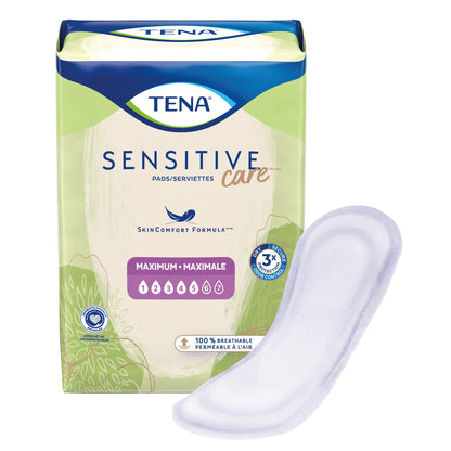 PAD, INCONT TENA SENSITIVE CARE MAXIMUM REG