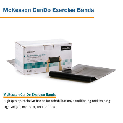 BAND, EXERCISE LTX DISP BLK 6YDS