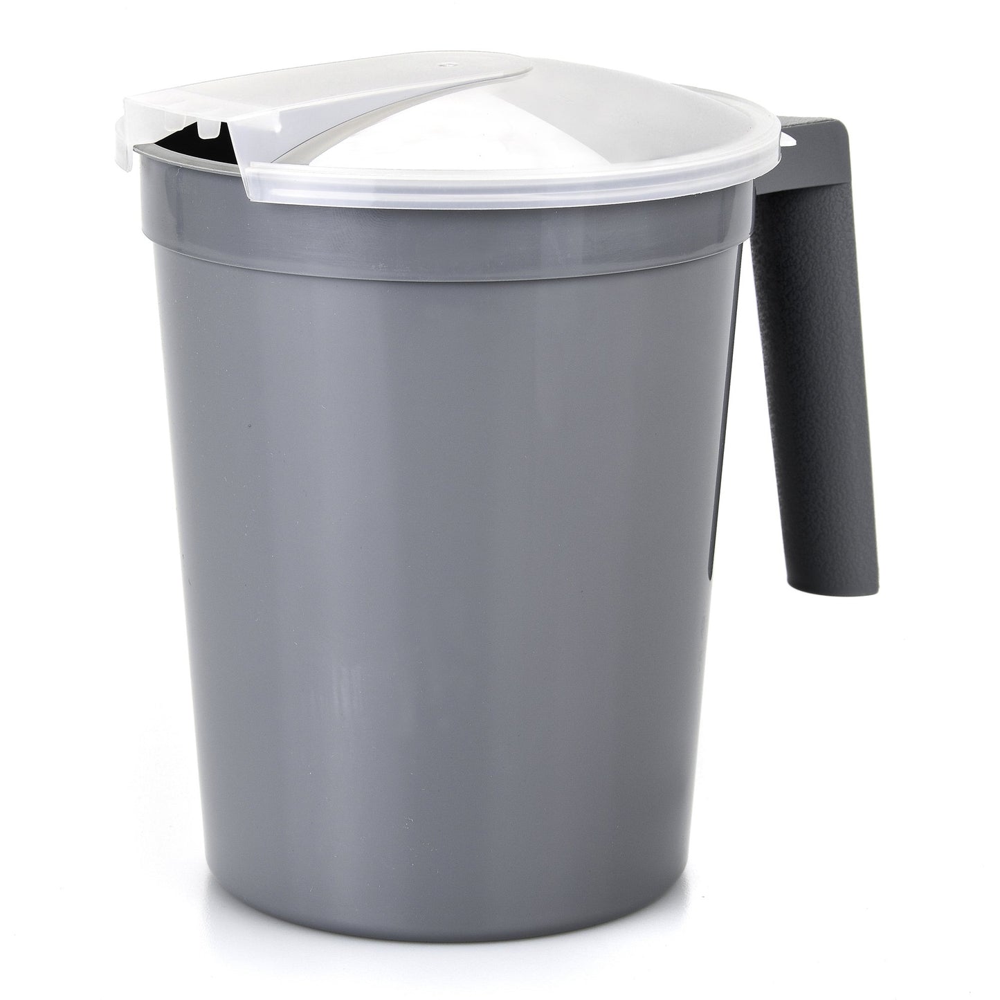 PITCHER, BEDSIDE W/LID GRAPHITE 32OZ