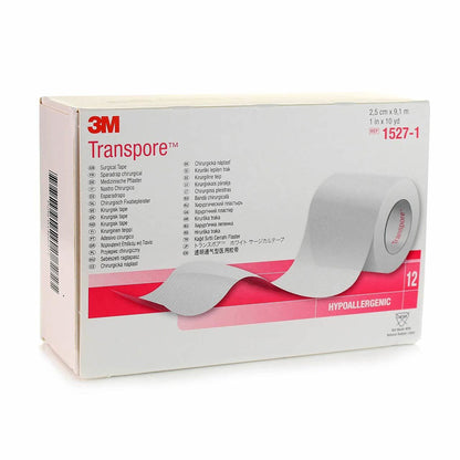 TAPE, ADHSV TRANSPORE 1"X10YDS
