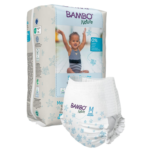 PANT, SWIM BAMBO NATURE DISP PED MED 26+LB