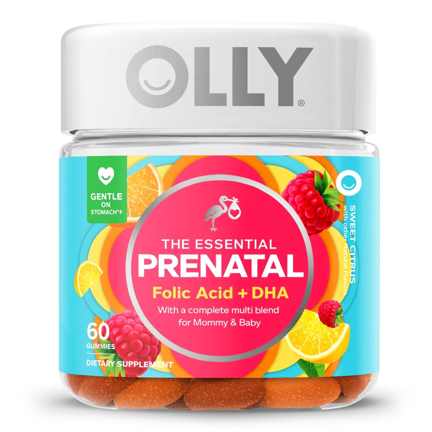 OLLY, GUMMY PRENATAL FOLIC ACID+DHA CIT